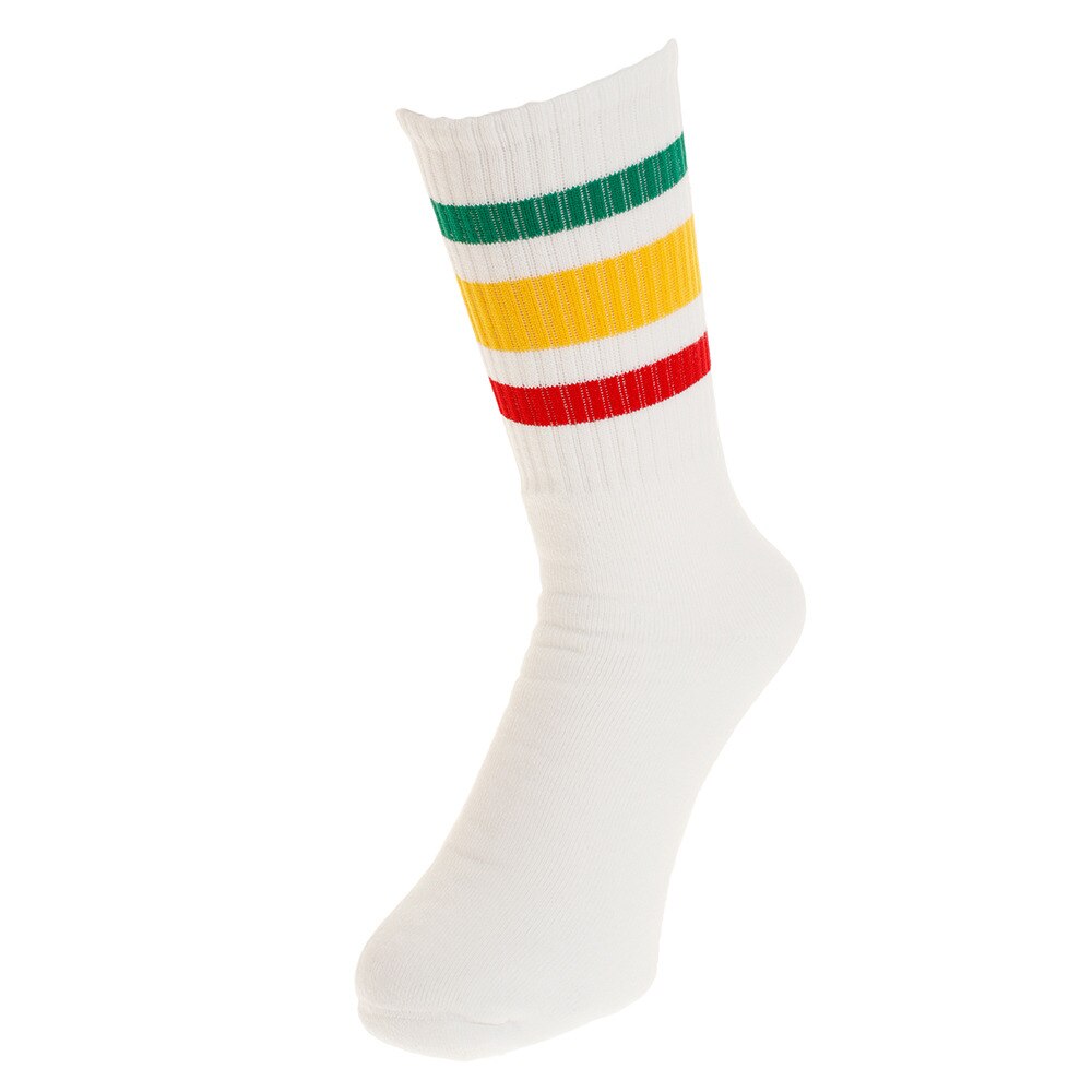 ソックス Crew WHT Stripe SOCCO-MC06