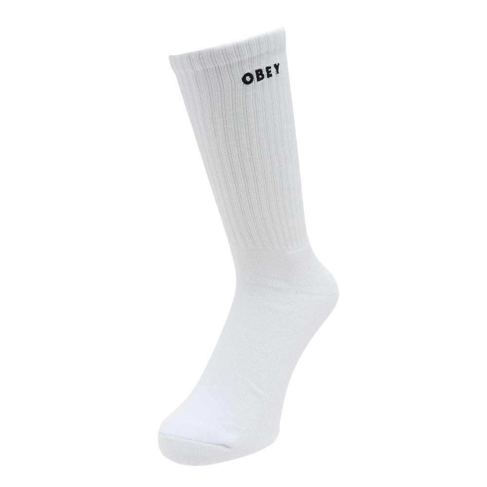 オベイ（OBEY）（メンズ）BOLD SOCKS 100260144WHT22U