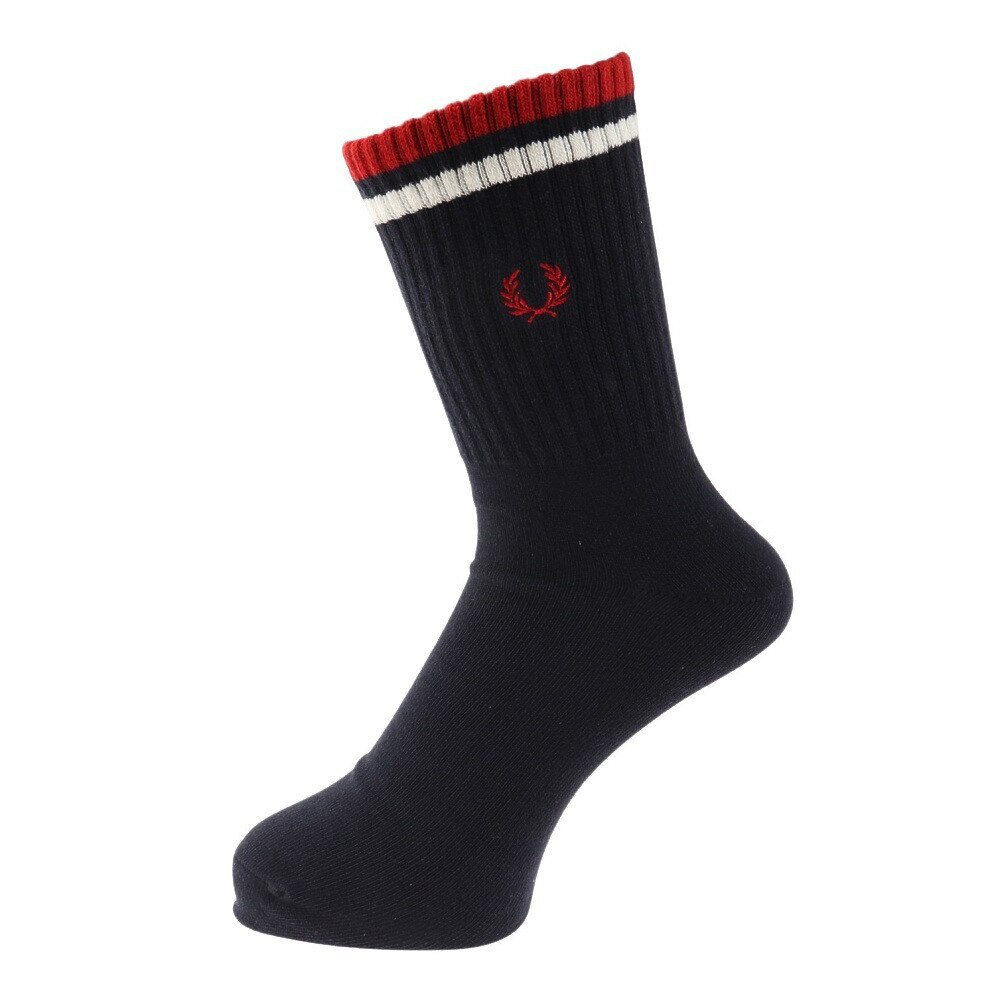 フレッドペリー（FRED PERRY）（メンズ）TIPPED SHORT SOCKS F19805-471 22AW