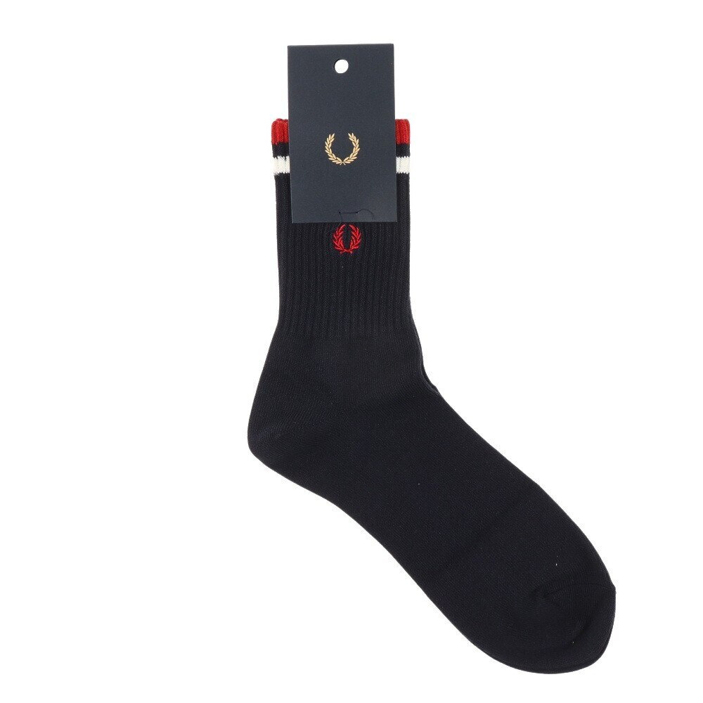 フレッドペリー（FRED PERRY）（メンズ）TIPPED SHORT SOCKS F19805-471 22AW