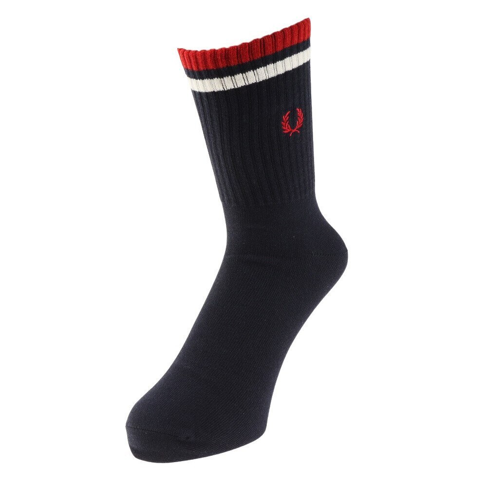 フレッドペリー（FRED PERRY）（メンズ）TIPPED SHORT SOCKS F19805-471 22AW