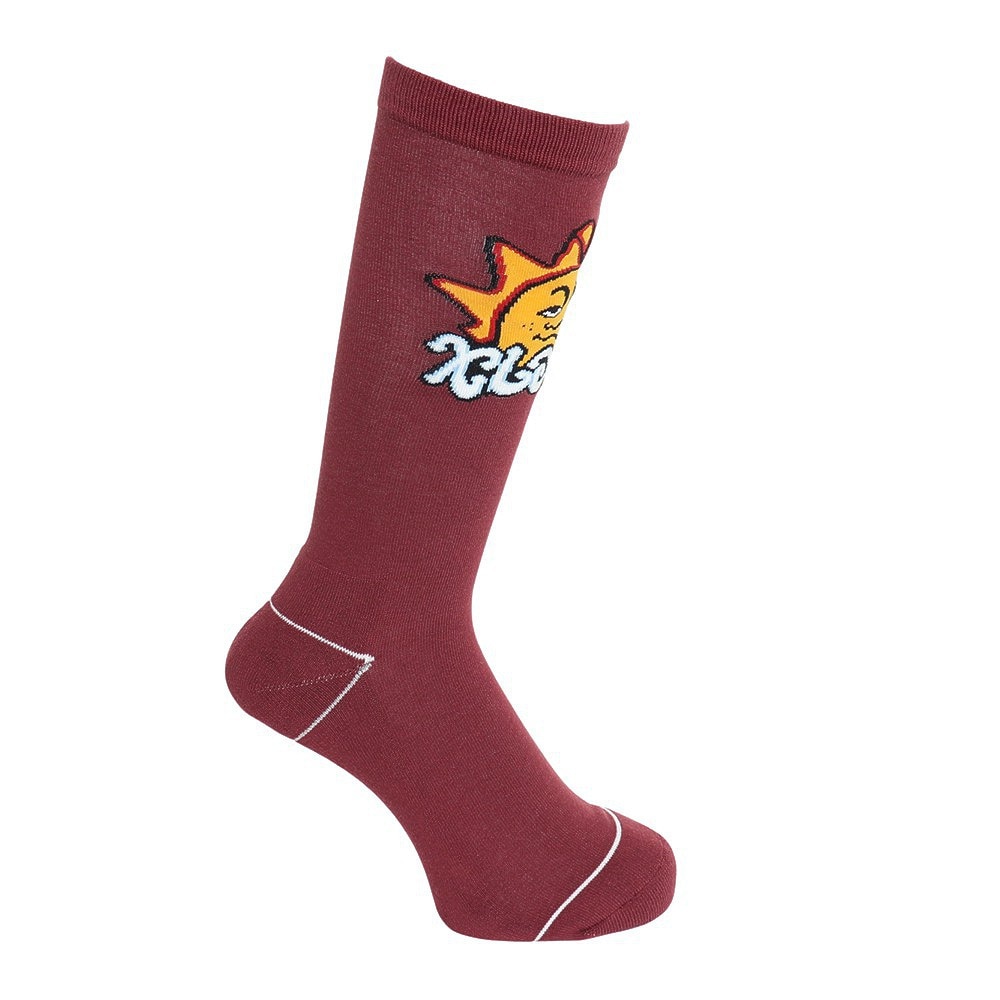 エクストララージ（XLARGE）（メンズ）SUNRISE SOCKS 101224054002-BURGUNDY