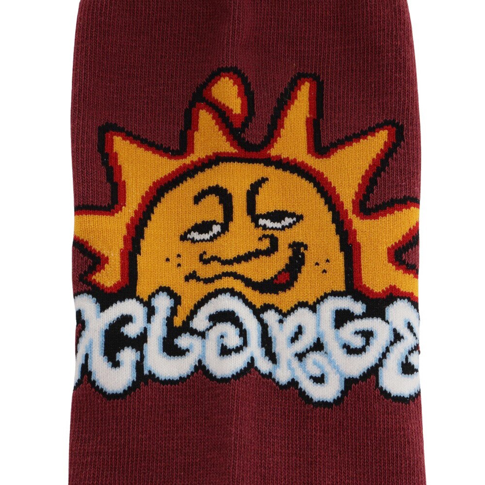 エクストララージ（XLARGE）（メンズ）SUNRISE SOCKS 101224054002-BURGUNDY