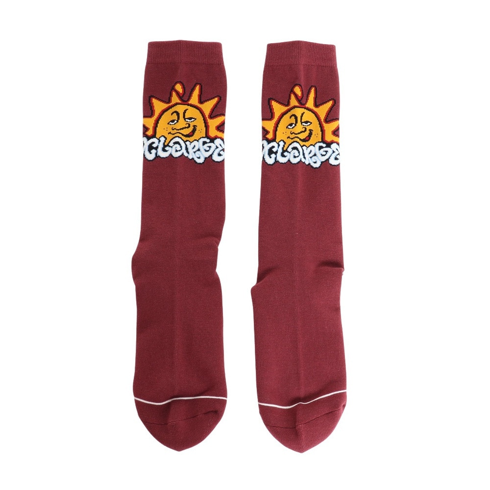 エクストララージ（XLARGE）（メンズ）SUNRISE SOCKS 101224054002-BURGUNDY
