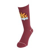 エクストララージ（XLARGE）（メンズ）SUNRISE SOCKS 101224054002-BURGUNDY