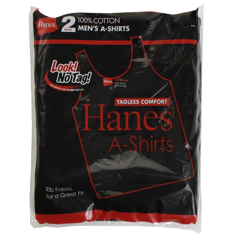 ヘインズ（Hanes）（メンズ）赤2パック タンクトップ HM2-K701 090 オンライン価格
