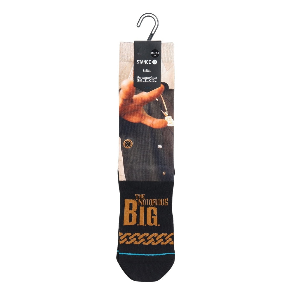スタンス（STANCE）（メンズ）THE KING OF NY BIGGIE ソックス A555D22THE BLK
