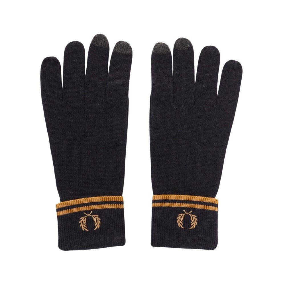フレッドペリー（FRED PERRY）（メンズ、レディース）手袋 TWIN TIPPED メリノウールグローブ C9151-R63 23AW