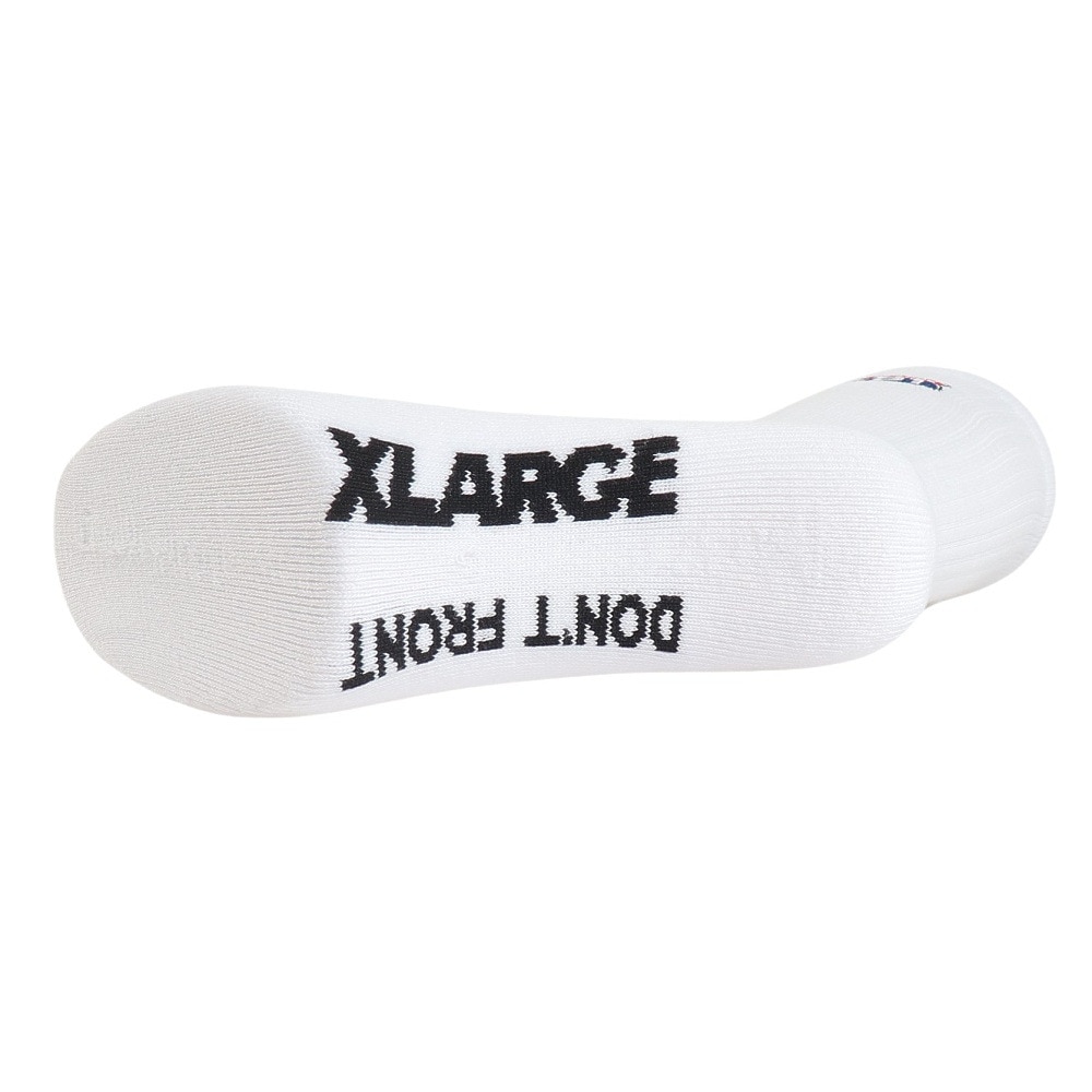 エクストララージ（XLARGE）（メンズ）XL 91 EMBROIDERED ソックス 1足組 101234054003-WHITE