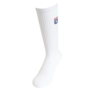 (メンズ)XL 91 EMBROIDERED ソックス 1足組 101234054003-WHITE