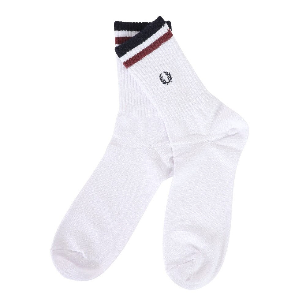 フレッドペリー（FRED PERRY）（メンズ）TIPPED ショートソックス F19998-T60 24SS