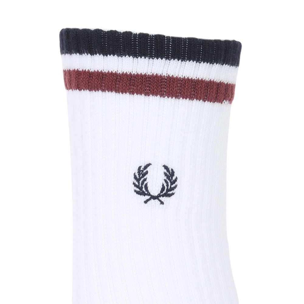 フレッドペリー（FRED PERRY）（メンズ）TIPPED ショートソックス F19998-T60 24SS