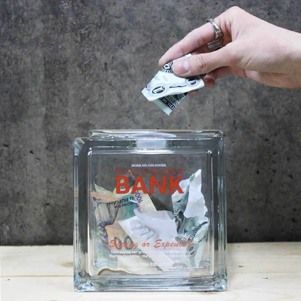 ダルトン（DULTON）（メンズ）ガラス ブロック バンク スクエア H20-0192SQ