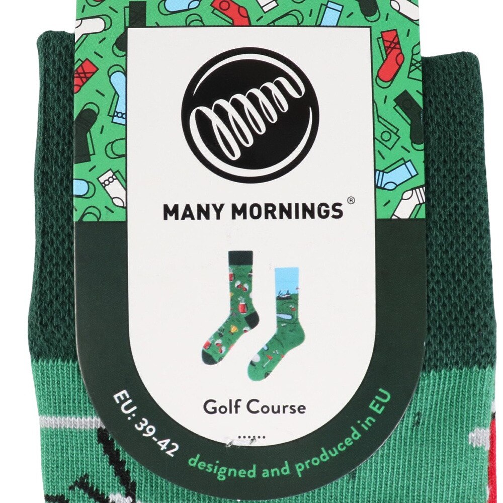 メニーモーニングス（MANY MORNINGS）（メンズ）レギュラーソックス 1足組 Golf Cours