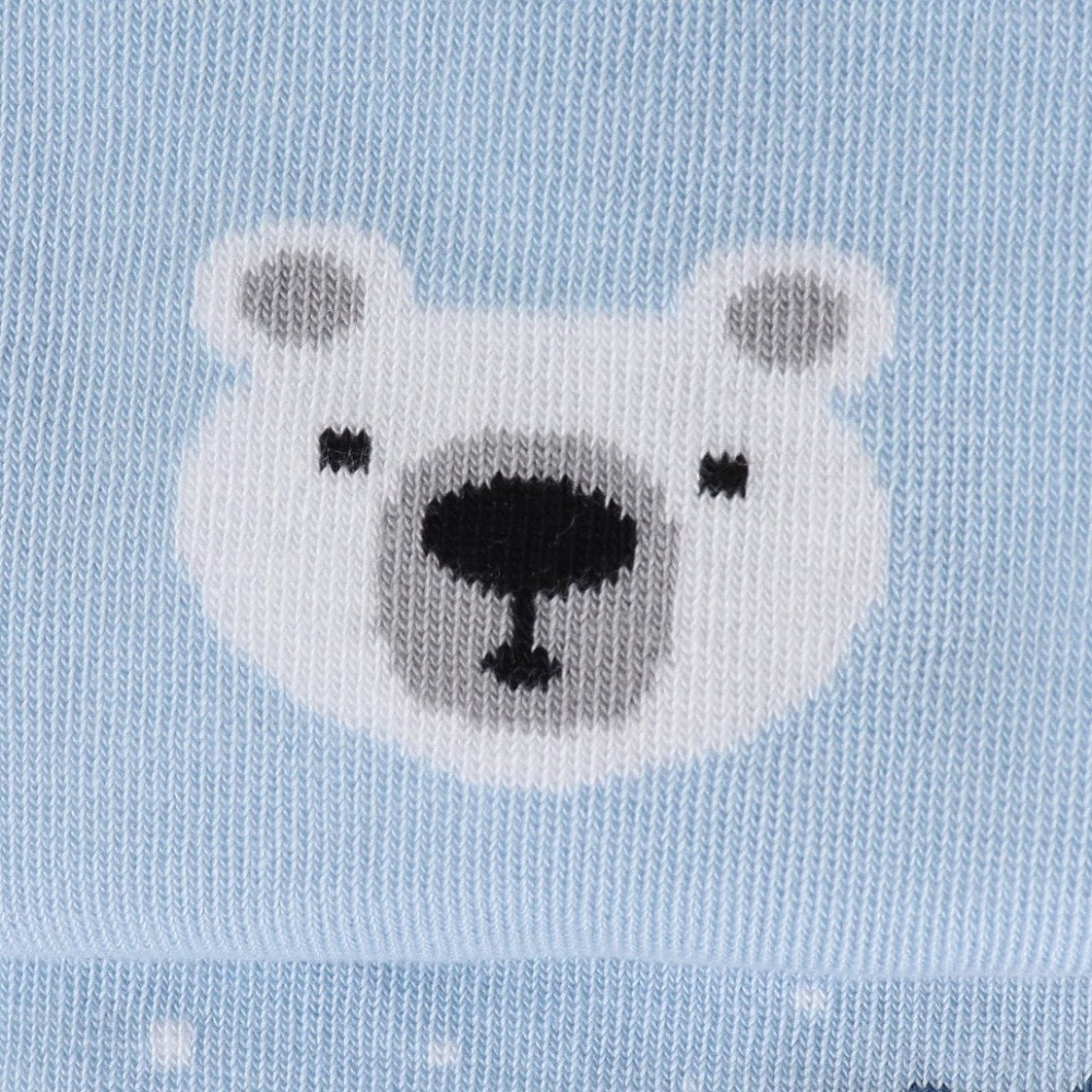 メニーモーニングス（MANY MORNINGS）（メンズ）レギュラーソックス 1足組 Polar Bear