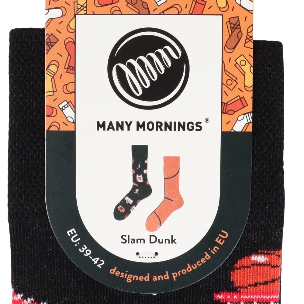 メニーモーニングス（MANY MORNINGS）（メンズ）レギュラーソックス 1足組 Slam Dunk