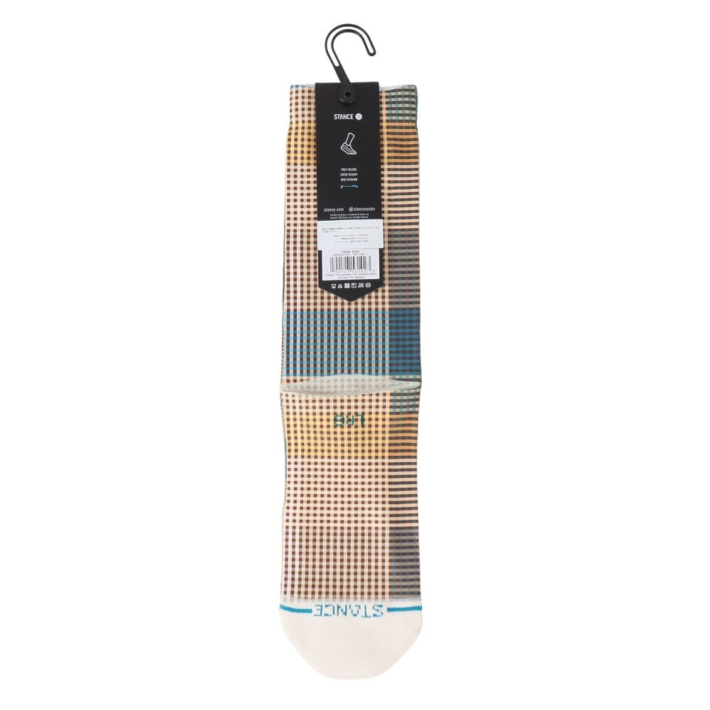 スタンス（STANCE）（メンズ、レディース）ソックス TARTAN CREW A555A23TAR TEA