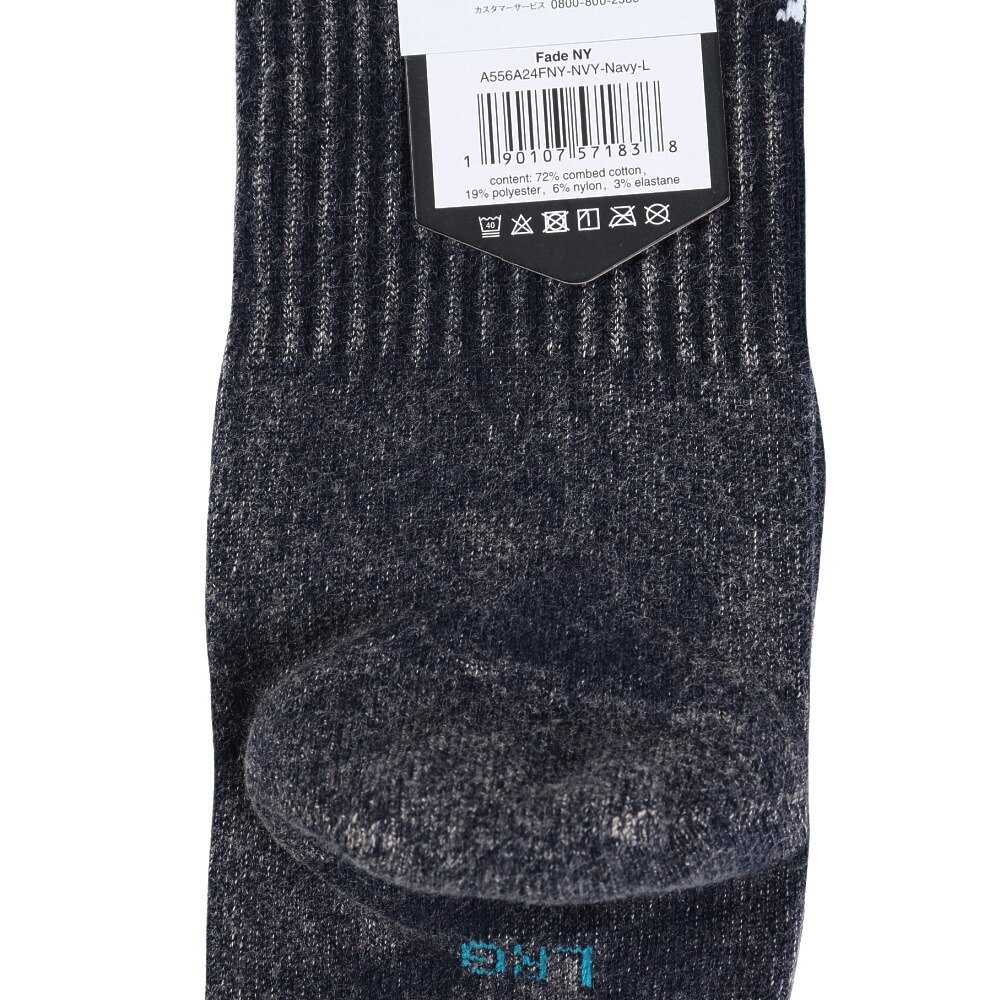 スタンス（STANCE）（メンズ、レディース）FADE NY クルーソックス A556A24FNY NVY