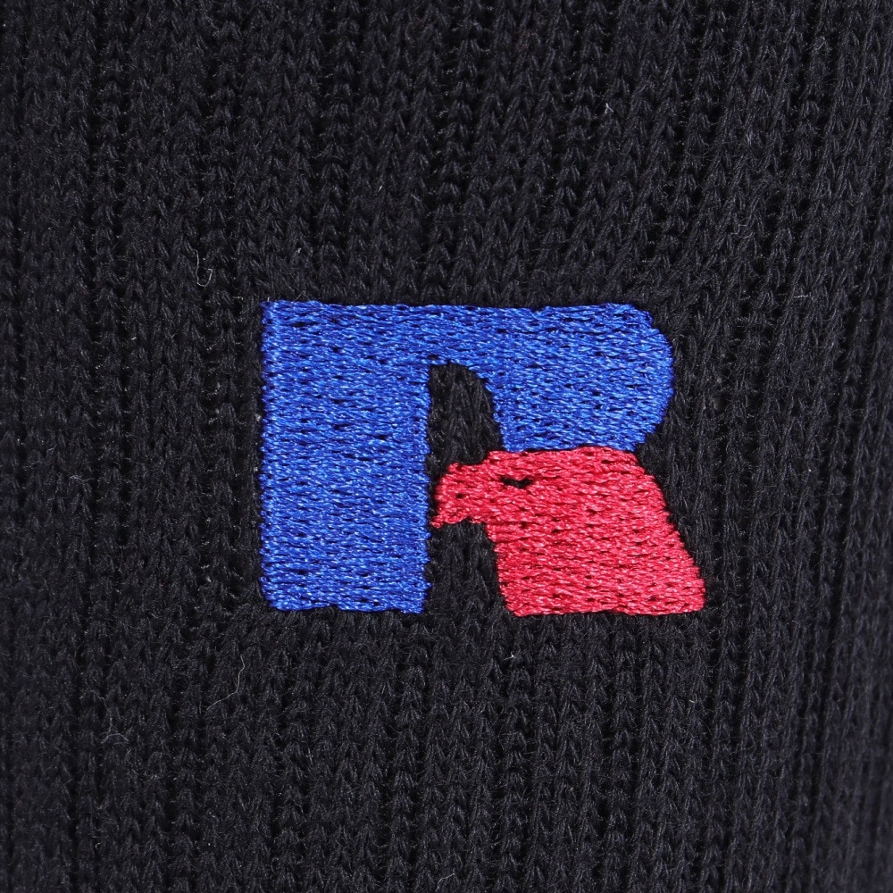 ラッセル（RUSSELL）（メンズ）ワンポイントソックス RBMZ24S0001 BLK