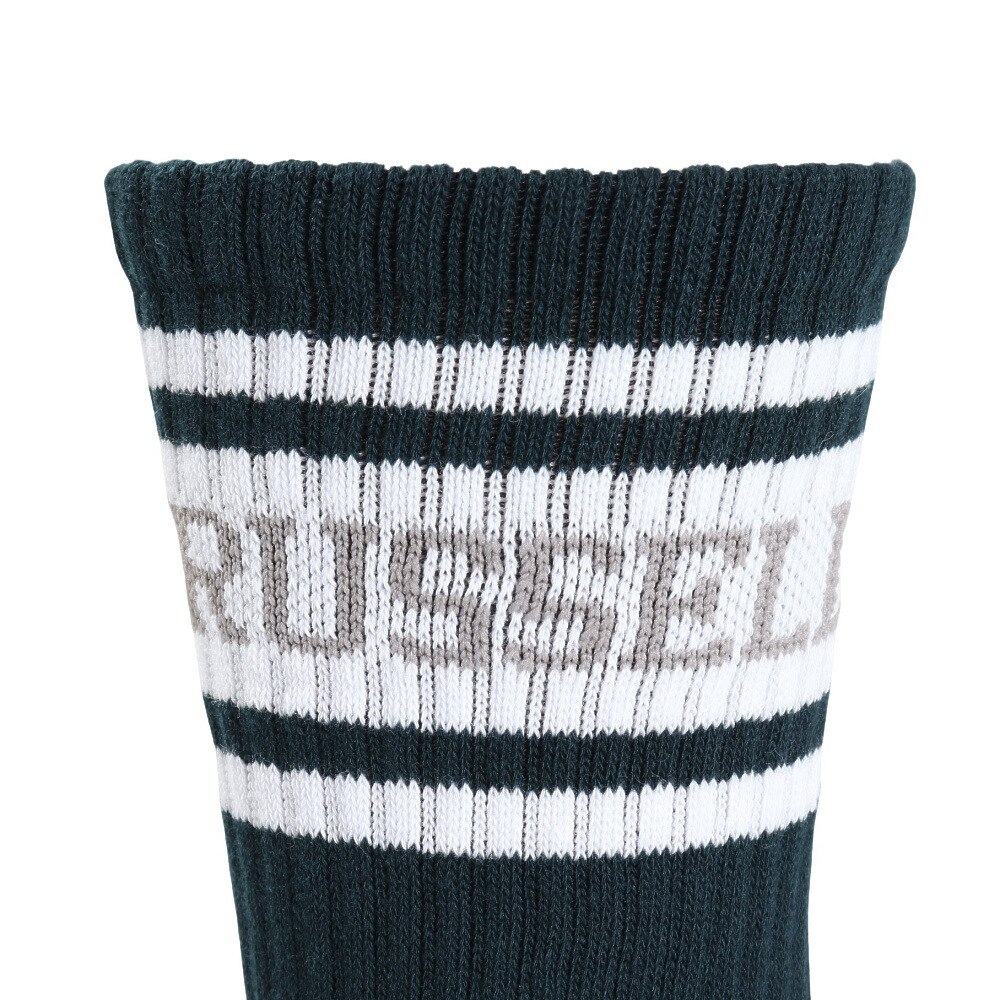 ラッセル（RUSSELL）（メンズ）ラインリブソックス RBMZ24S0002 GRWH