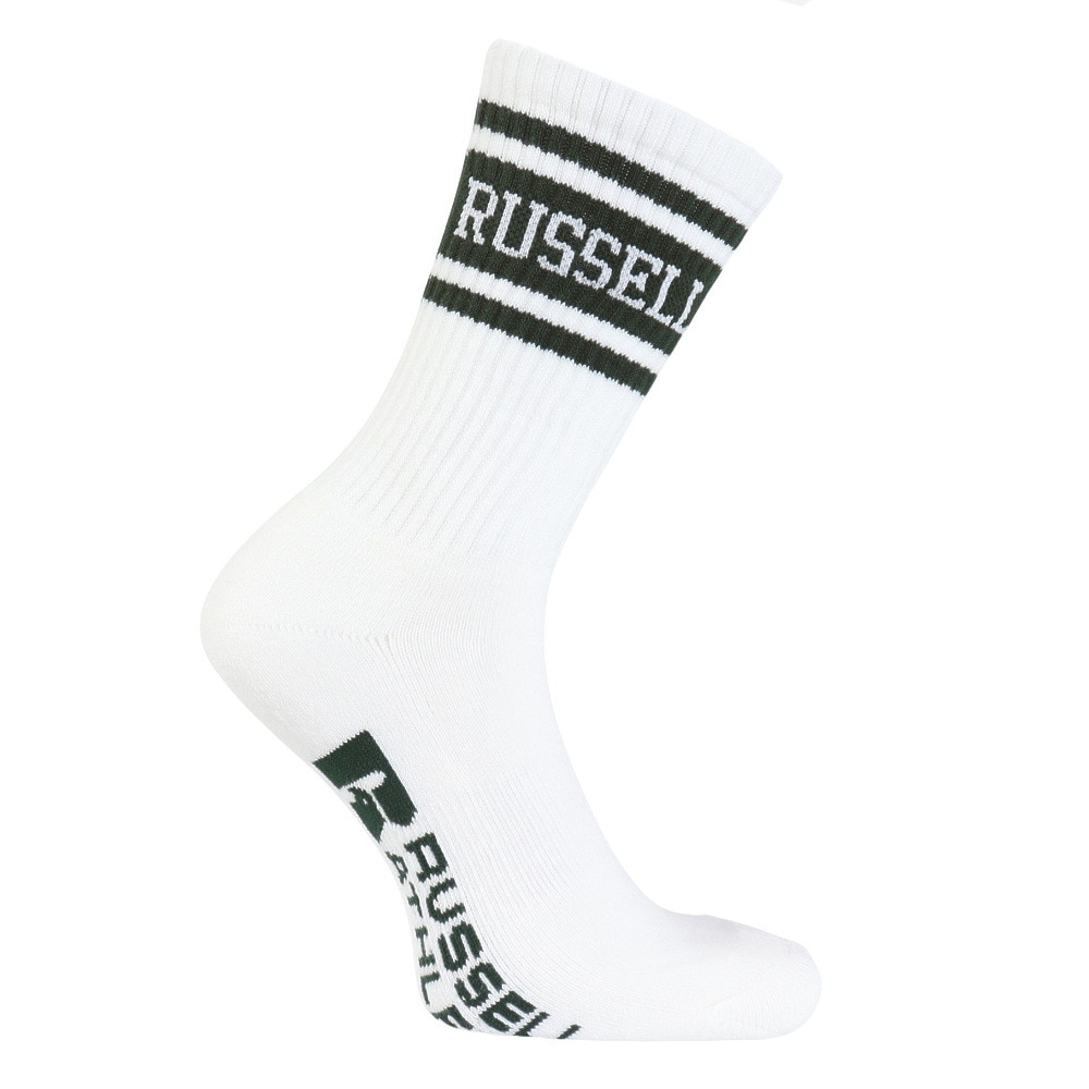 ラッセル（RUSSELL）（メンズ）ラインリブソックス RBMZ24S0002 WHGR