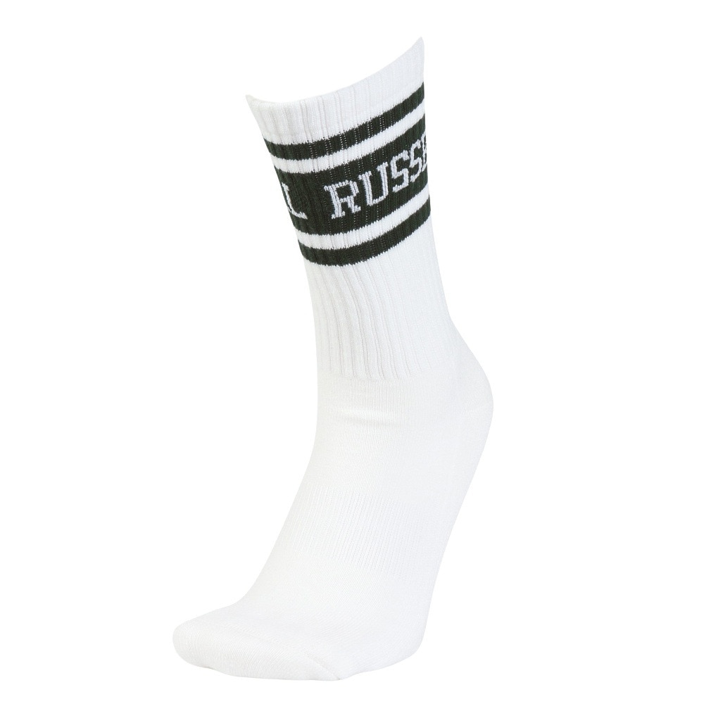 ラッセル（RUSSELL）（メンズ）ラインリブソックス RBMZ24S0002 WHGR