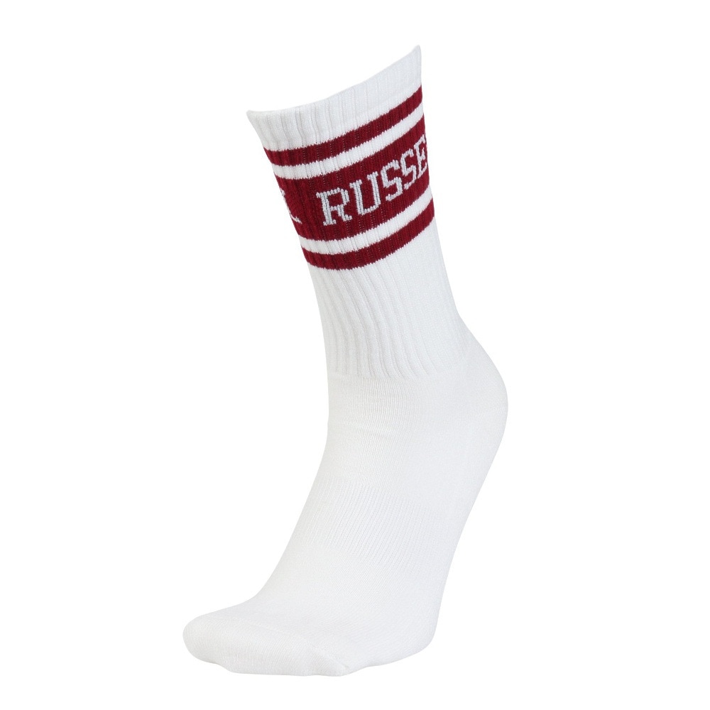 ラッセル（RUSSELL）（メンズ）ラインリブソックス RBMZ24S0002 WHRD