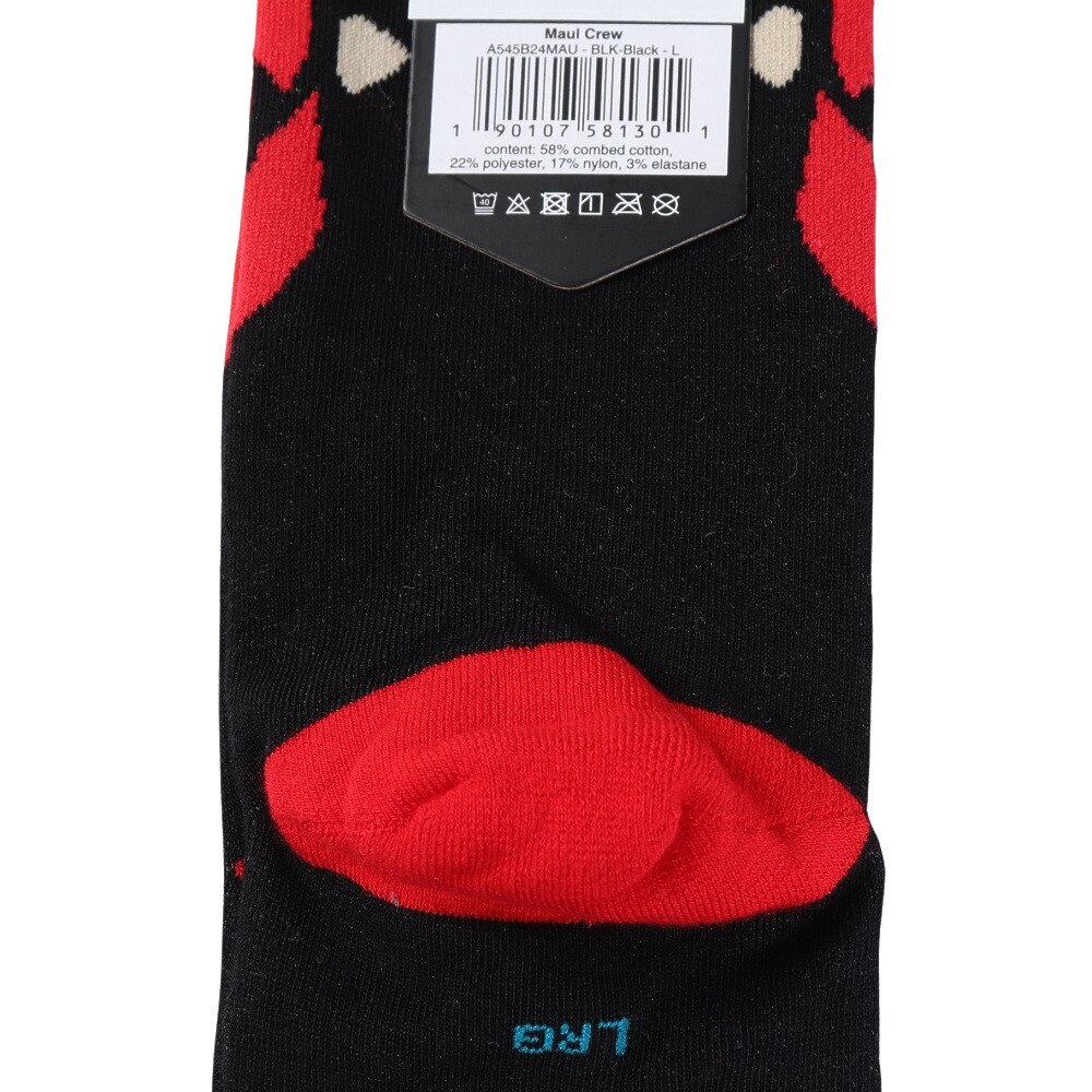 スタンス（STANCE）（メンズ）MAUL クルーソックス A545B24MAU BLK