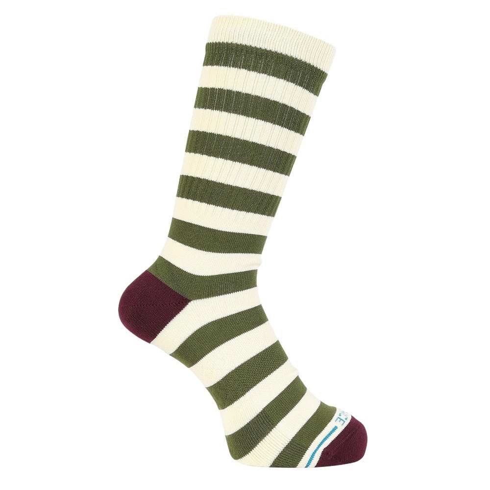 スタンス（STANCE）（メンズ、レディース）BRETON クルーソックス グリーン A556B24BRE