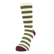 (メンズ、レディース)BRETON クルーソックス グリーン A556B24BRE