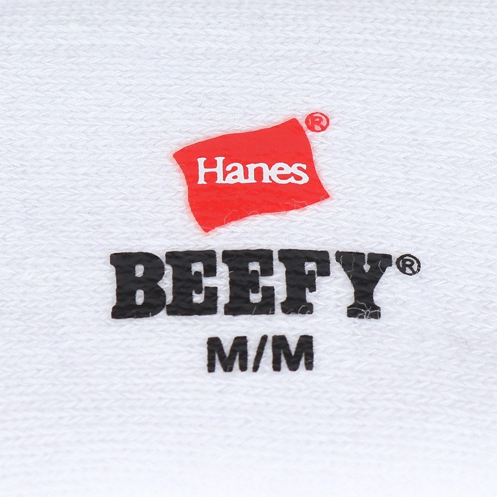 ヘインズ（Hanes）（メンズ）2足組 ビーフィーフルレングスソックス ハーフパイル HMSBW001 010