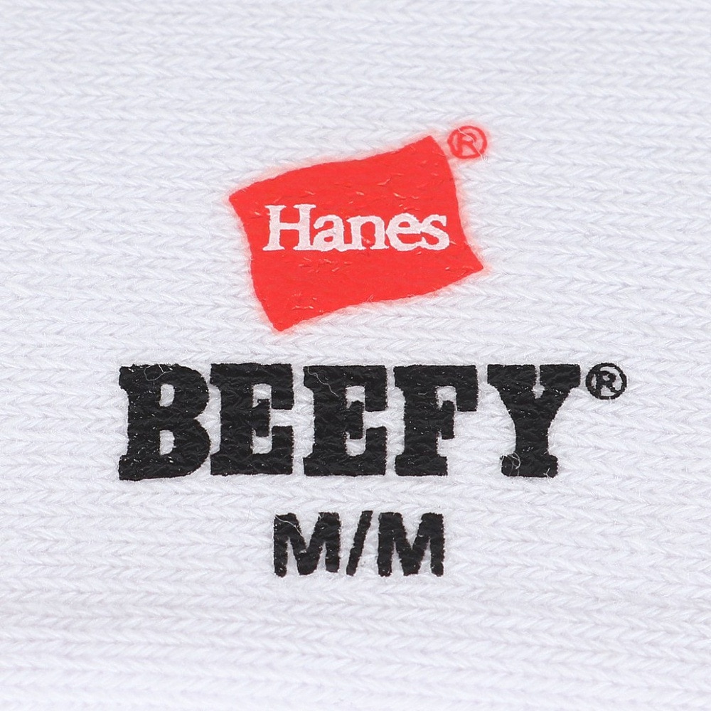 ヘインズ（Hanes）（メンズ）2足組 ビーフィークォーターレングスソックス ハーフパイル HMSBW201 010