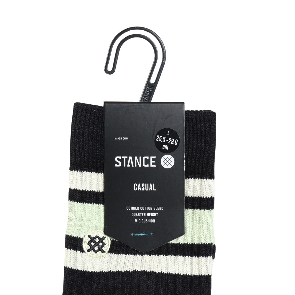 スタンス（STANCE）（メンズ）ボイド クゥオーター ソックス A356A23BOY BLK