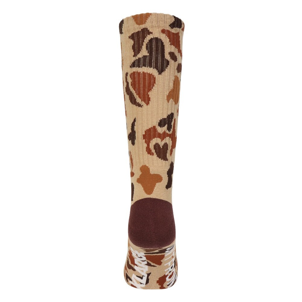 エクストララージ（XLARGE）（メンズ）SQUARE ロゴ ソックス 101244054002-BROWN