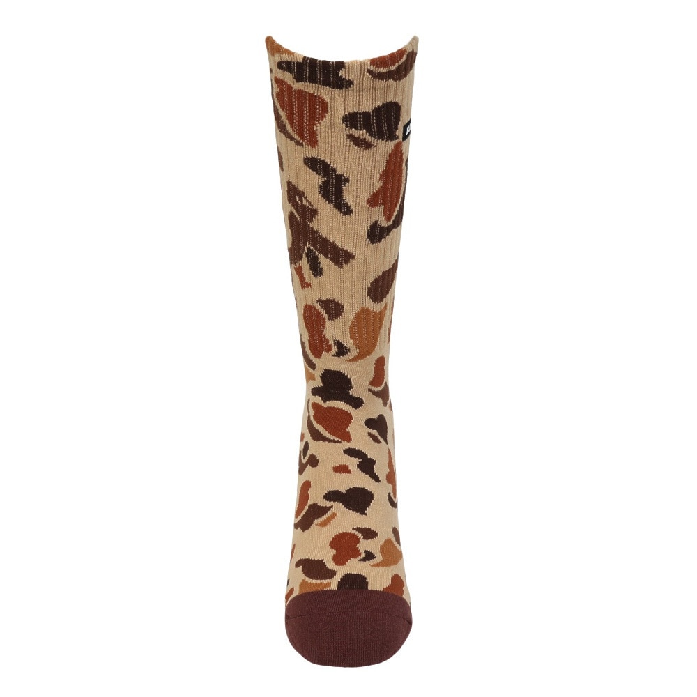 エクストララージ（XLARGE）（メンズ）SQUARE ロゴ ソックス 101244054002-BROWN