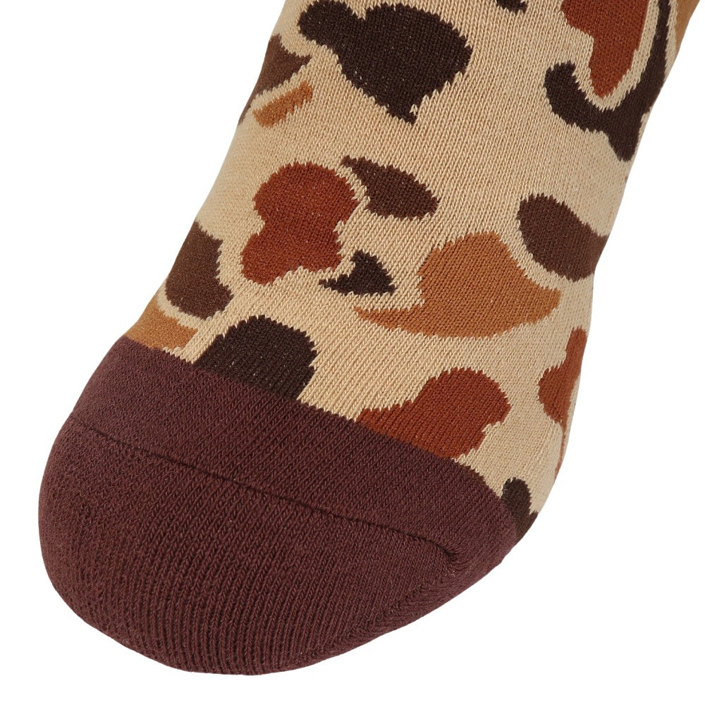 エクストララージ（XLARGE）（メンズ）SQUARE ロゴ ソックス 101244054002-BROWN