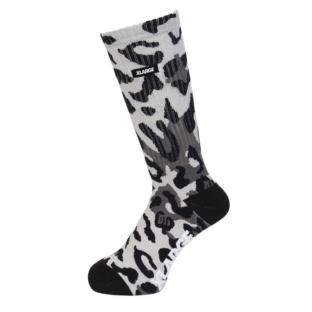 エクストララージ（XLARGE）（メンズ）SQUARE ロゴ ソックス 101244054002-GREY