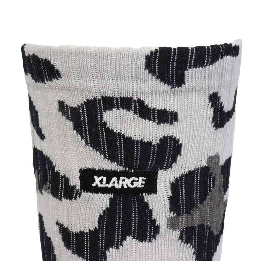エクストララージ（XLARGE）（メンズ）SQUARE ロゴ ソックス 101244054002-GREY