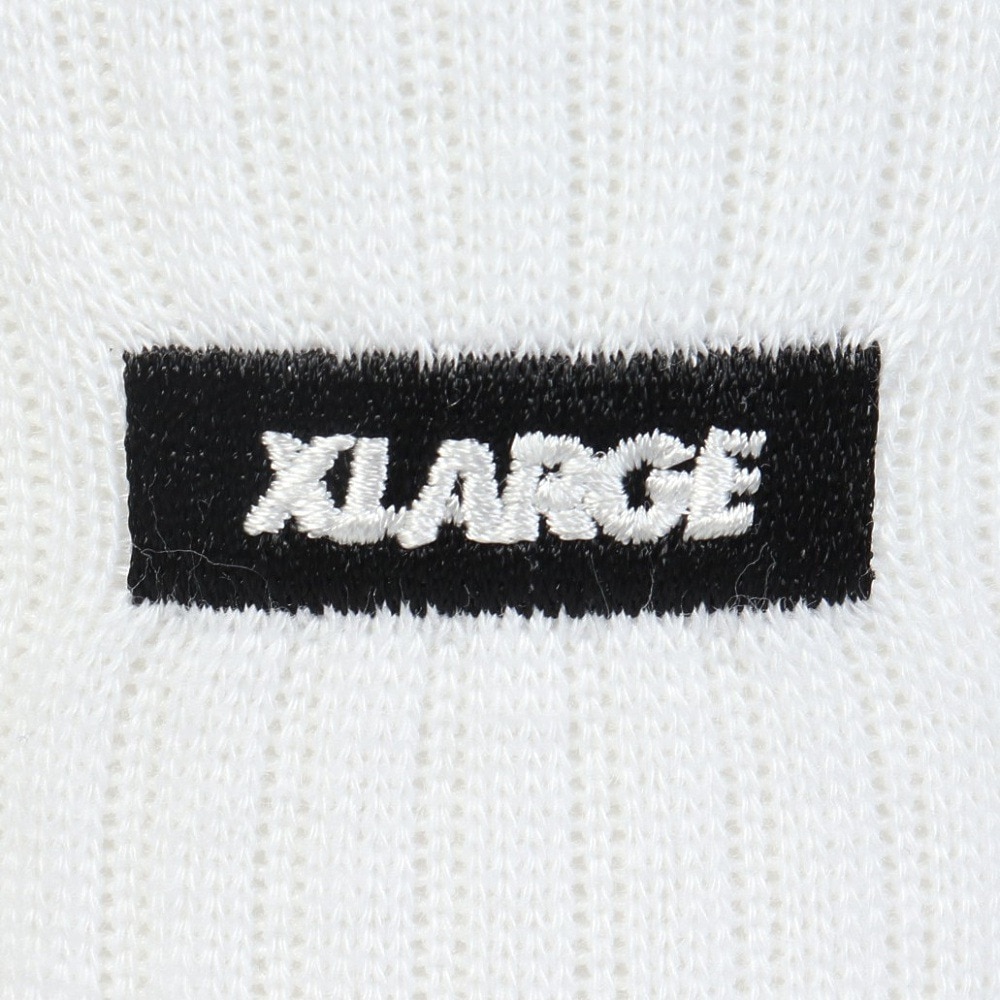 エクストララージ（XLARGE）（メンズ）SQUARE ロゴ ソックス 101244054002-WHITE
