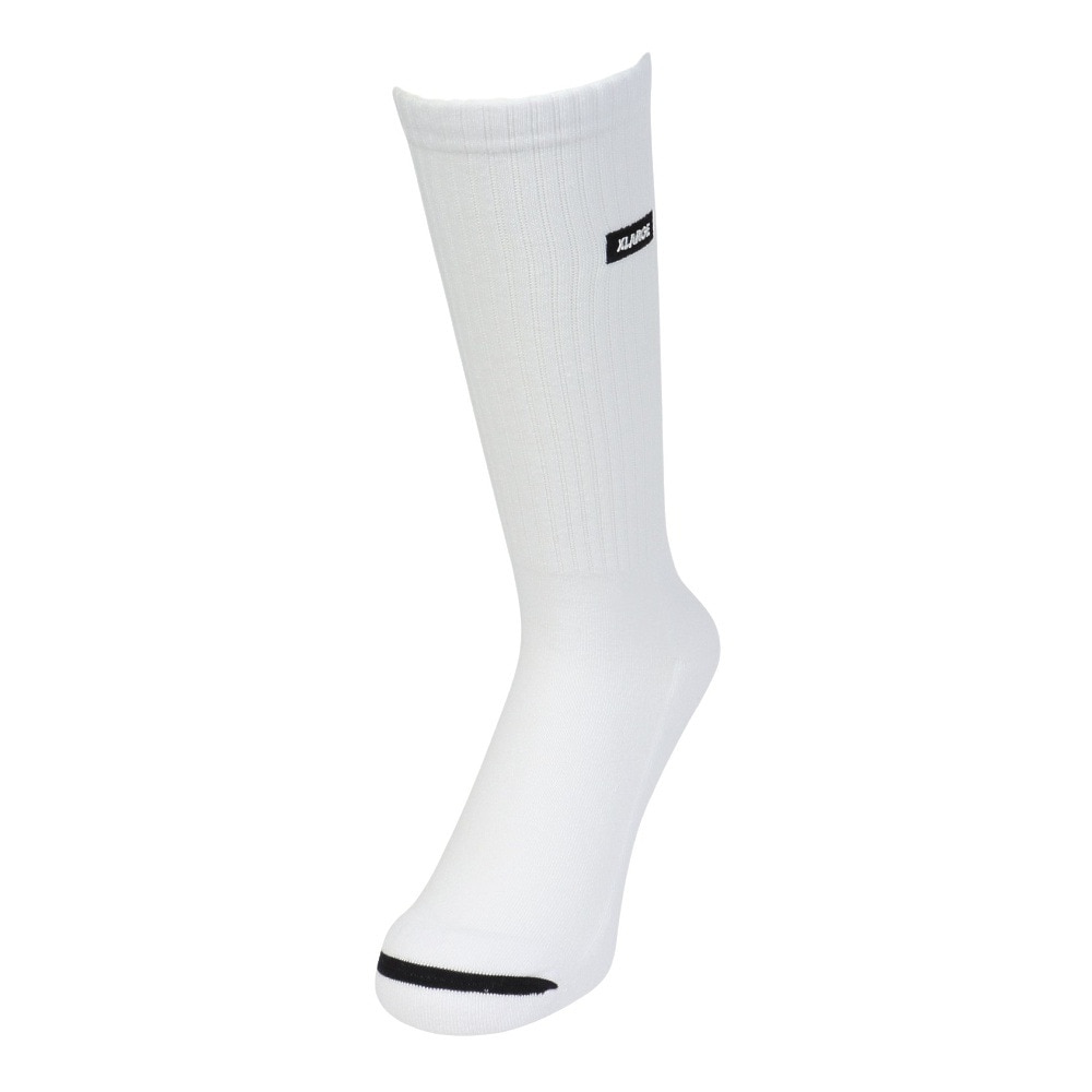 エクストララージ（XLARGE）（メンズ）SQUARE ロゴ ソックス 101244054002-WHITE