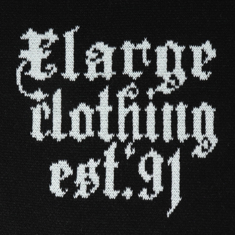 エクストララージ（XLARGE）（メンズ、レディース）JACQUARD ロゴ スカーフ マフラー 101244054003-BLACK