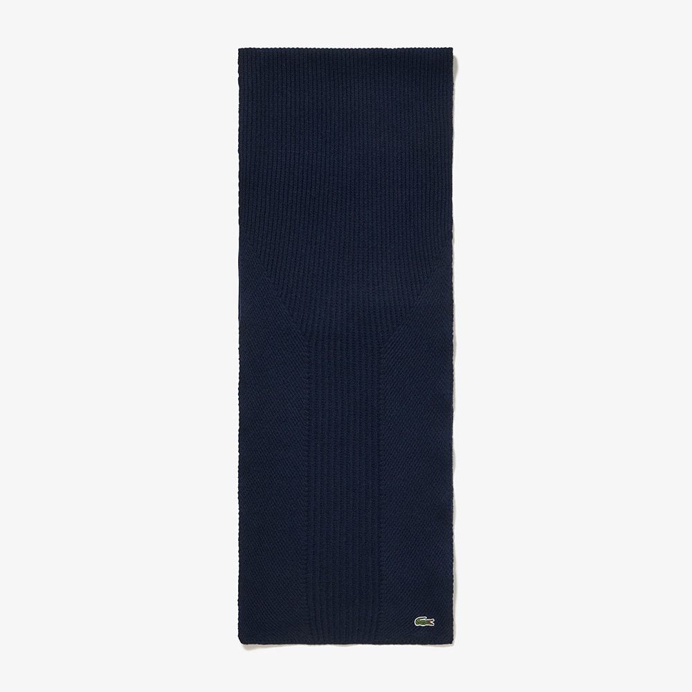 ラコステ（LACOSTE）（メンズ、レディース）ニットマフラー RE020J-99166