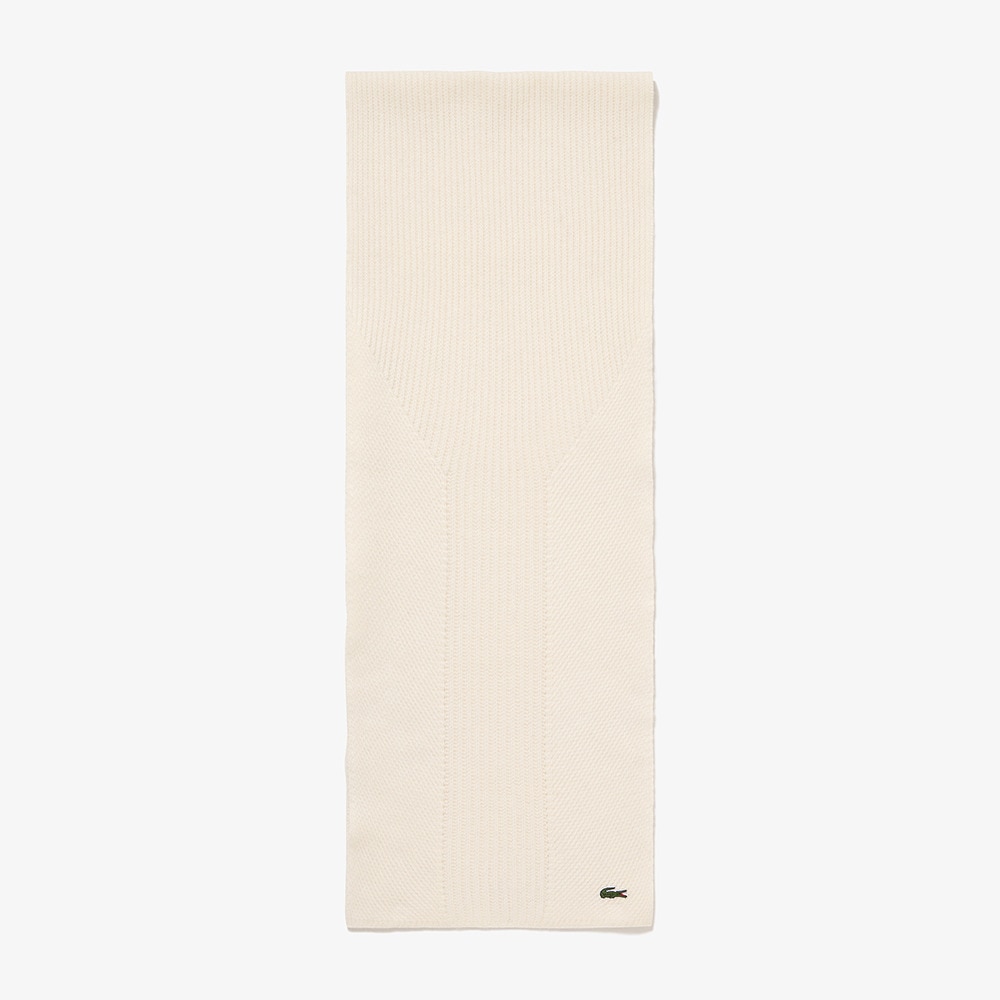 ラコステ（LACOSTE）（メンズ、レディース）ニットマフラー RE020J-9970V