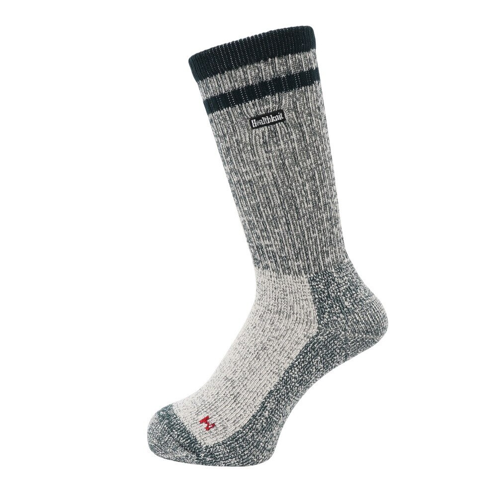 ヘルスニット（Healthknit）（メンズ）2本ライン ロゴ ソックス 2足組 191-3705