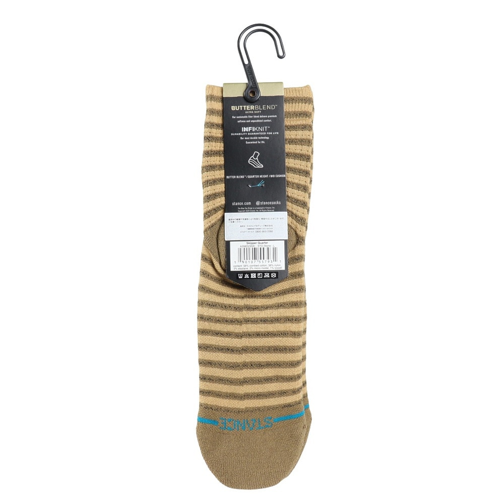 スタンス（STANCE）（メンズ）SKIPPER QUARTER ソックス A356D23SKI STO