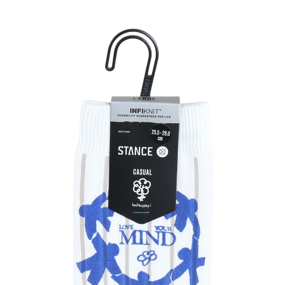 スタンス（STANCE）（メンズ）LOVE YOUR MIND ソックス A555B23LOV WHT