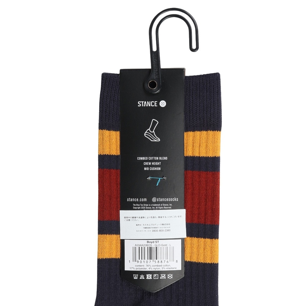 スタンス（STANCE）（メンズ、レディース）カジュアルソックス BOYD ST A556A20BOS#GLD