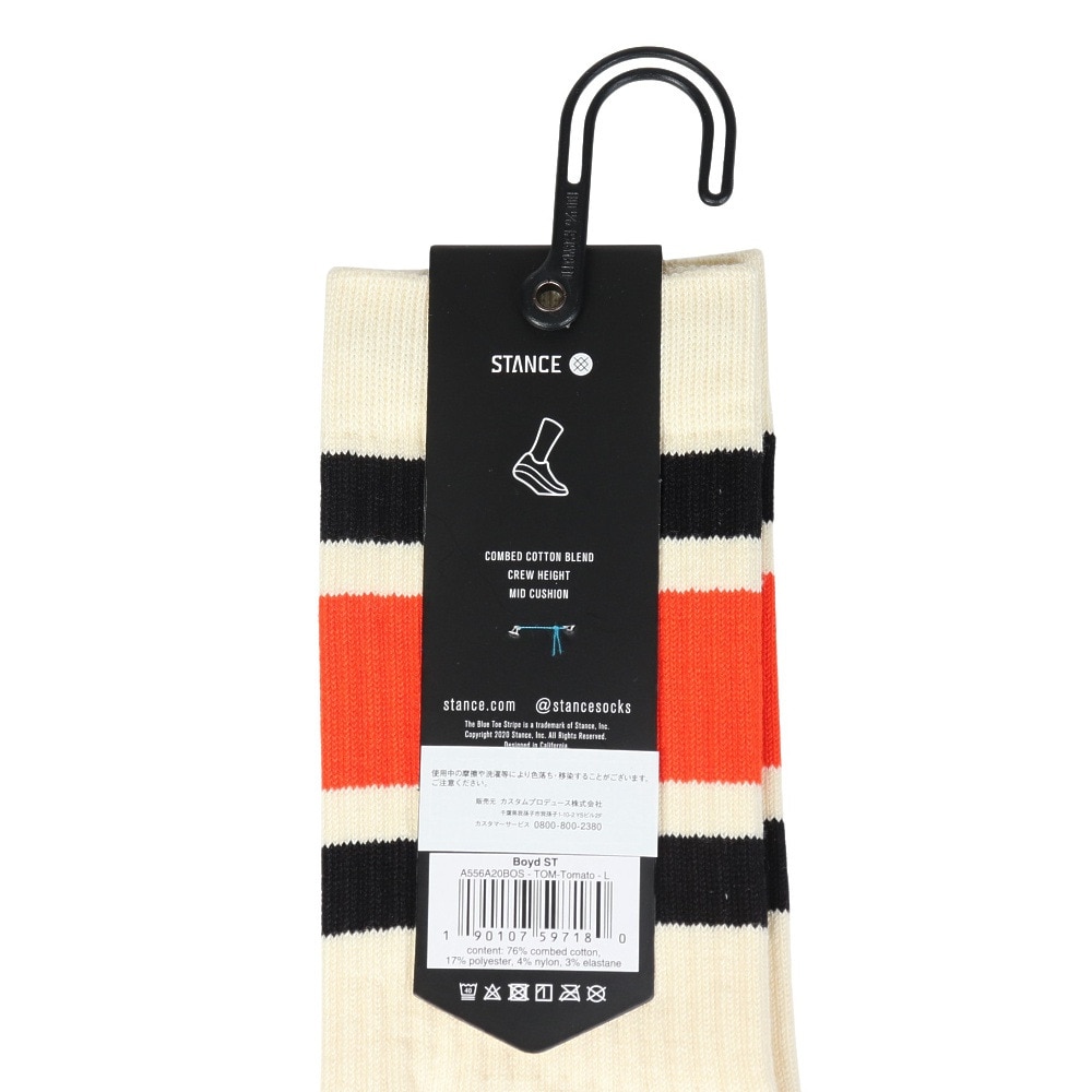 スタンス（STANCE）（メンズ、レディース）カジュアルソックス BOYD ST A556A20BOS#TOM