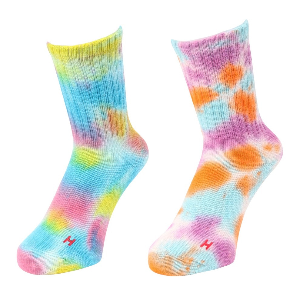 ヘルスニット（Healthknit）（メンズ、レディース）タイダイソックス 2足組 191--3613