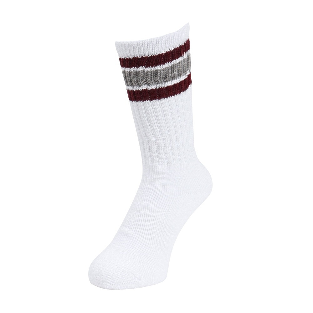 ヘルスニット（Healthknit）（メンズ）配色3本ラインクルー 3足組ソックス 191-3108